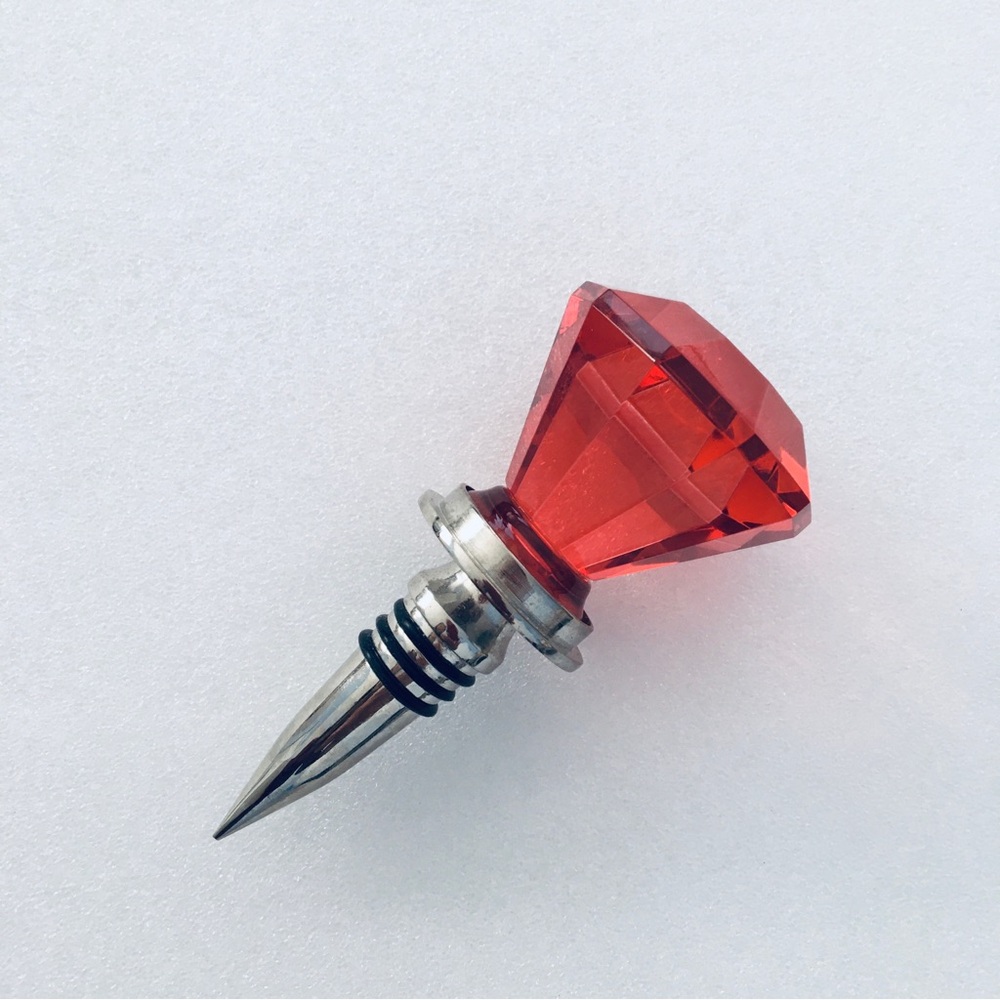Red Gem Wine Bottle Stopper